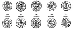 Středověké mince knížat Vratislava, Břetislava, Bedřicha, 11.-12. století, historická numismatika